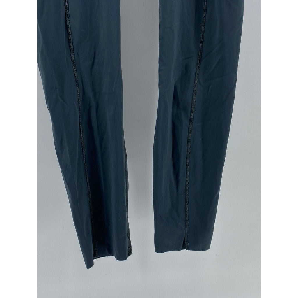 LULULEMON Women's Dark Blue Pull-On Stretch Cut-Off Cropped Leggings SZ 4