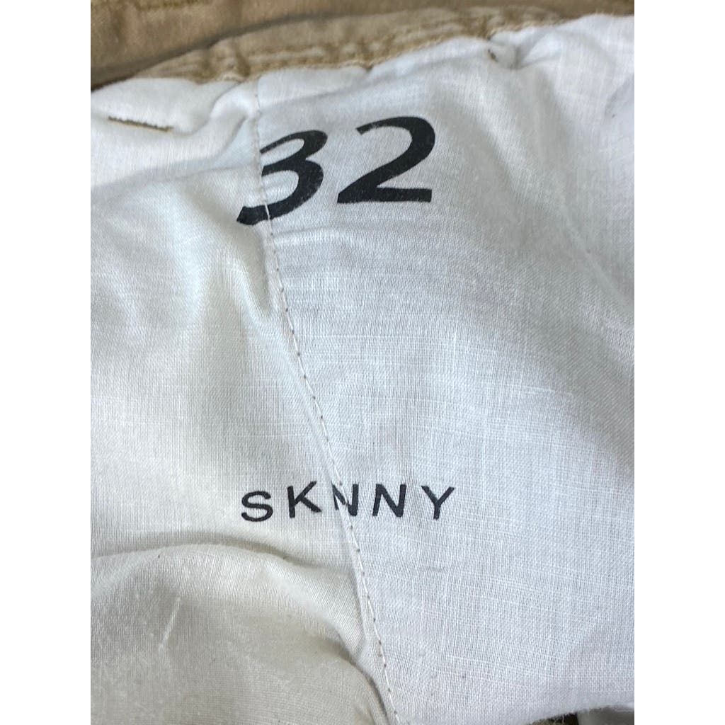 STANDARD CLOTH Men's Tan Skinny Four-Pocket Chino Shorts SZ 32