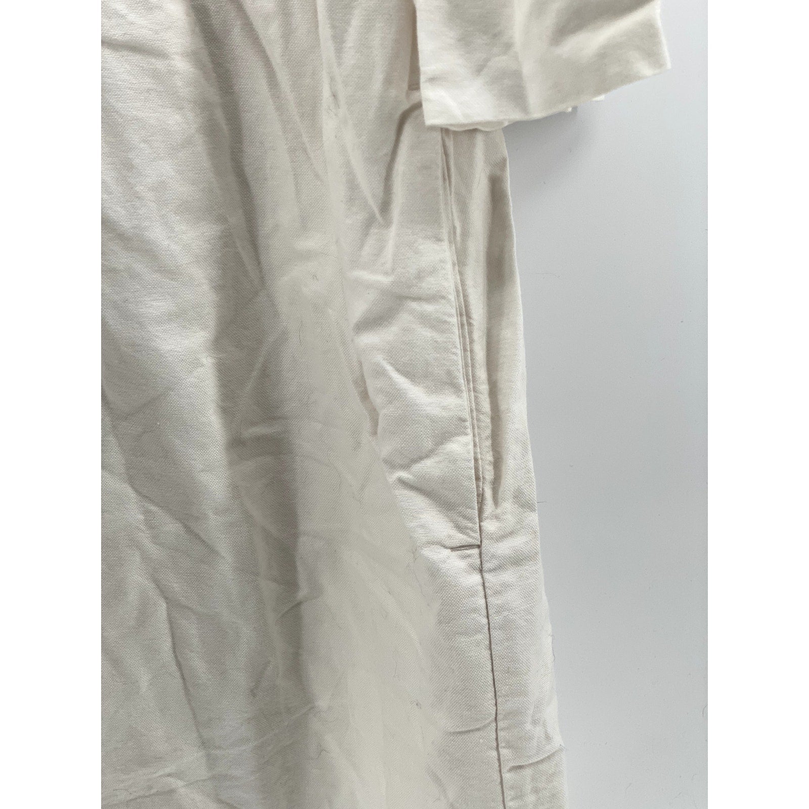 SUNDAY BEST Women's White Solid V-Neck Elbow Bell Sleeve A-Line Mini Dress SZ XS