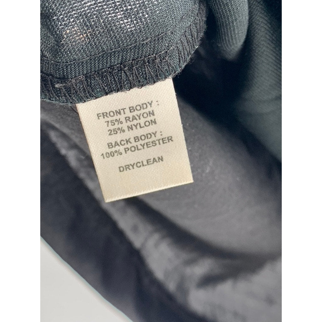 ANN TAYLOR LOFT Women's Black Velour Blouse SZ S