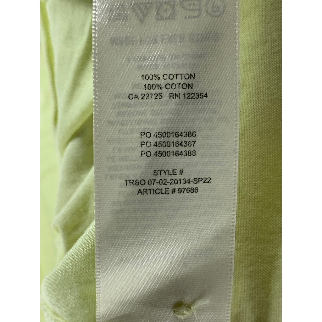 WILFRED FREE Women's Lime Green Oversized Button-Up Long Sleeve Top SZ XS