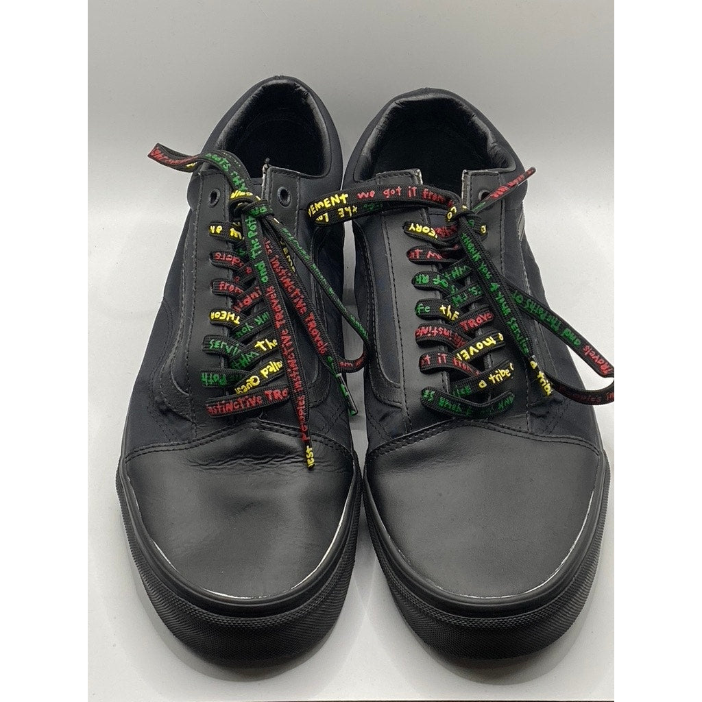 VANS Men’s Black A Tribe Called Quest Logo Lace-Up Sneakers SZ 13