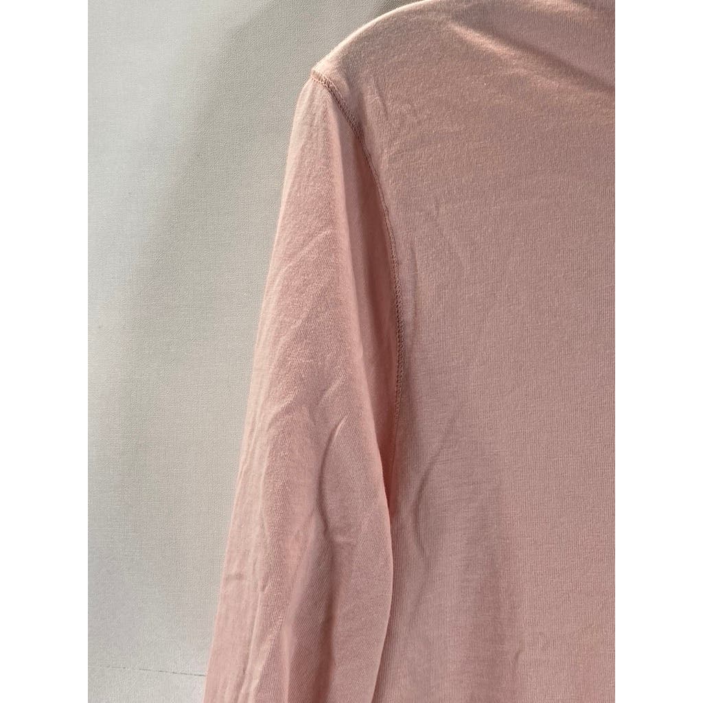 BANANA REPUBLIC Men's Abalone Pink Authentic Supima Cotton Hooded T-Shirt SZ S