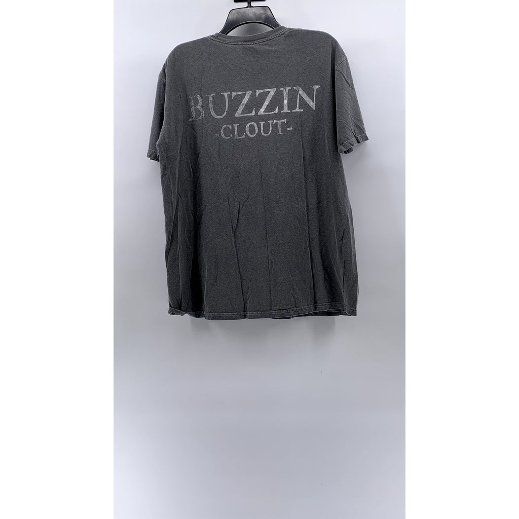 COMFORT COLORS Men's Gray Crewneck Logo Short Sleeve Casual T-Shirt SZ L