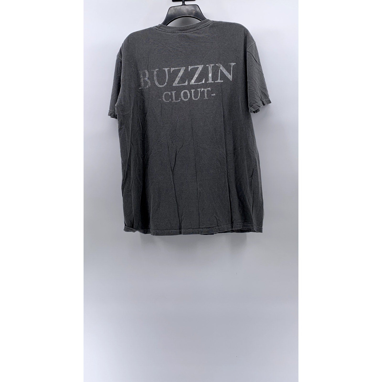 COMFORT COLORS Men's Gray Crewneck Logo Short Sleeve Casual T-Shirt SZ L