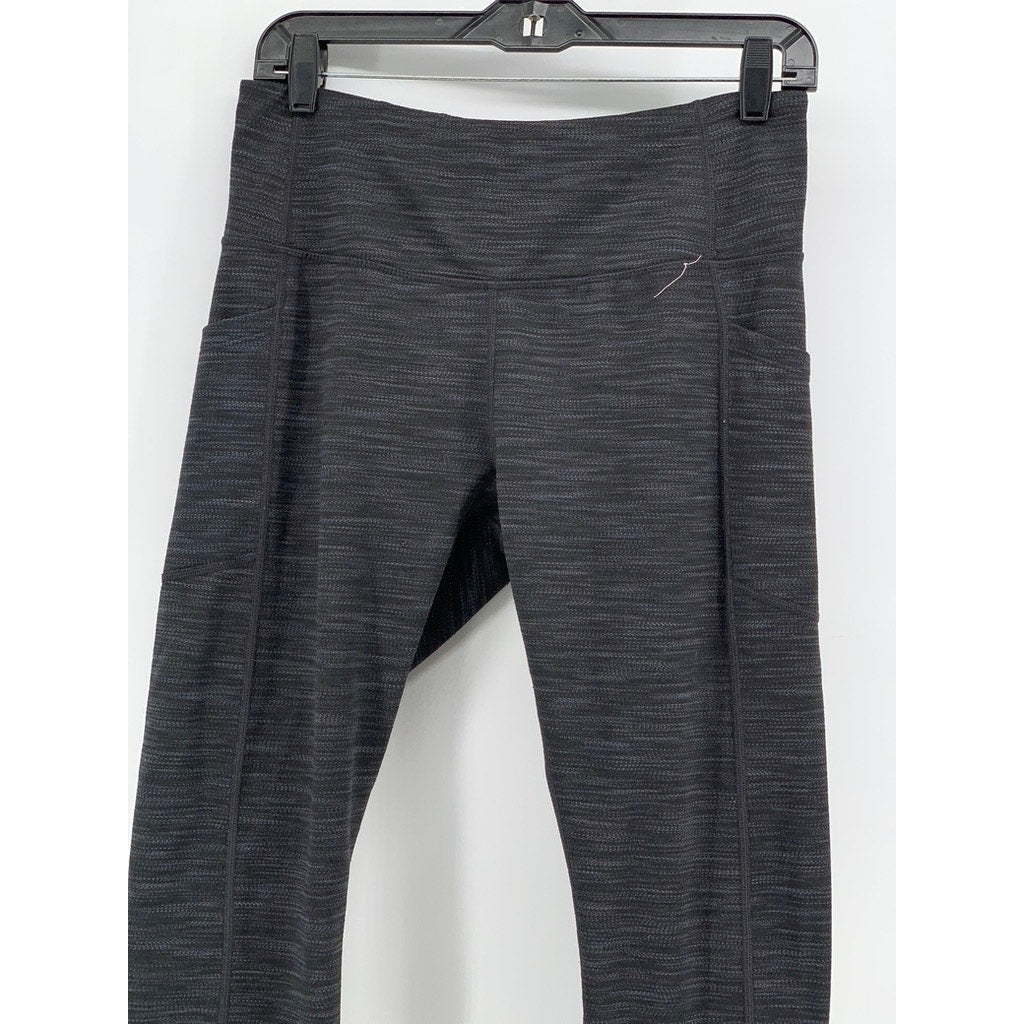 MONDETTA Women's Charcoal Printed Performance Luxury Leggings SZ M