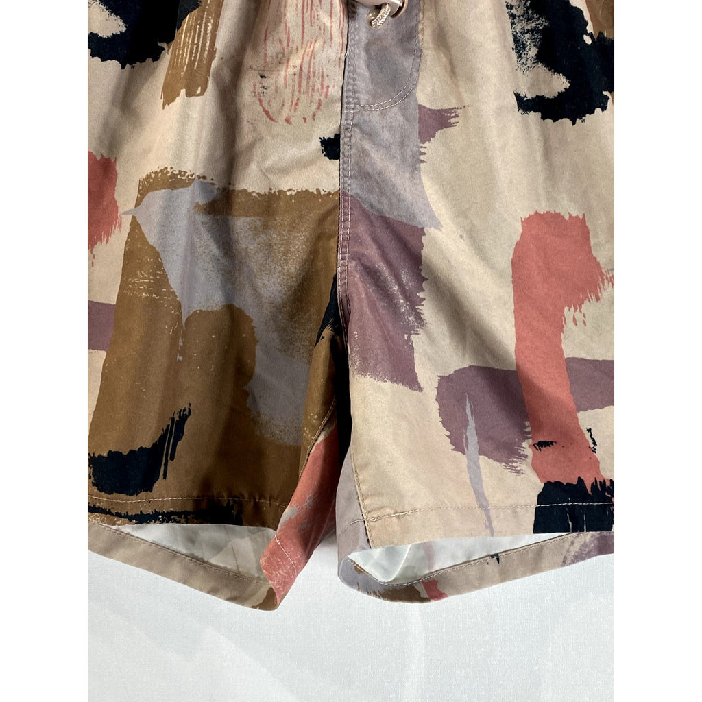 ASOS Men's Brown Printed Drawstring Pull-On Shorts SZ L