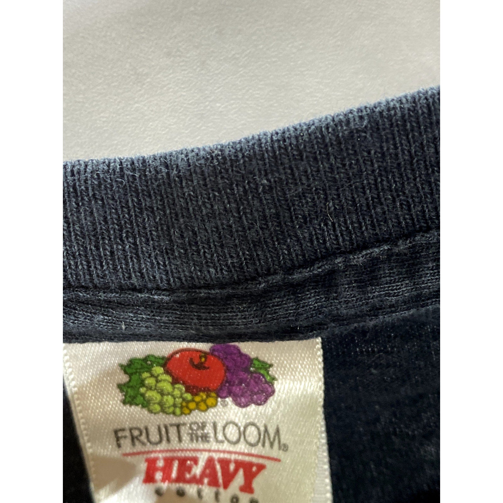 FRUIT OF THE LOOM Men’s Black Custom-Made Jaw Horse Graphic Crewneck T-Shirt SZL