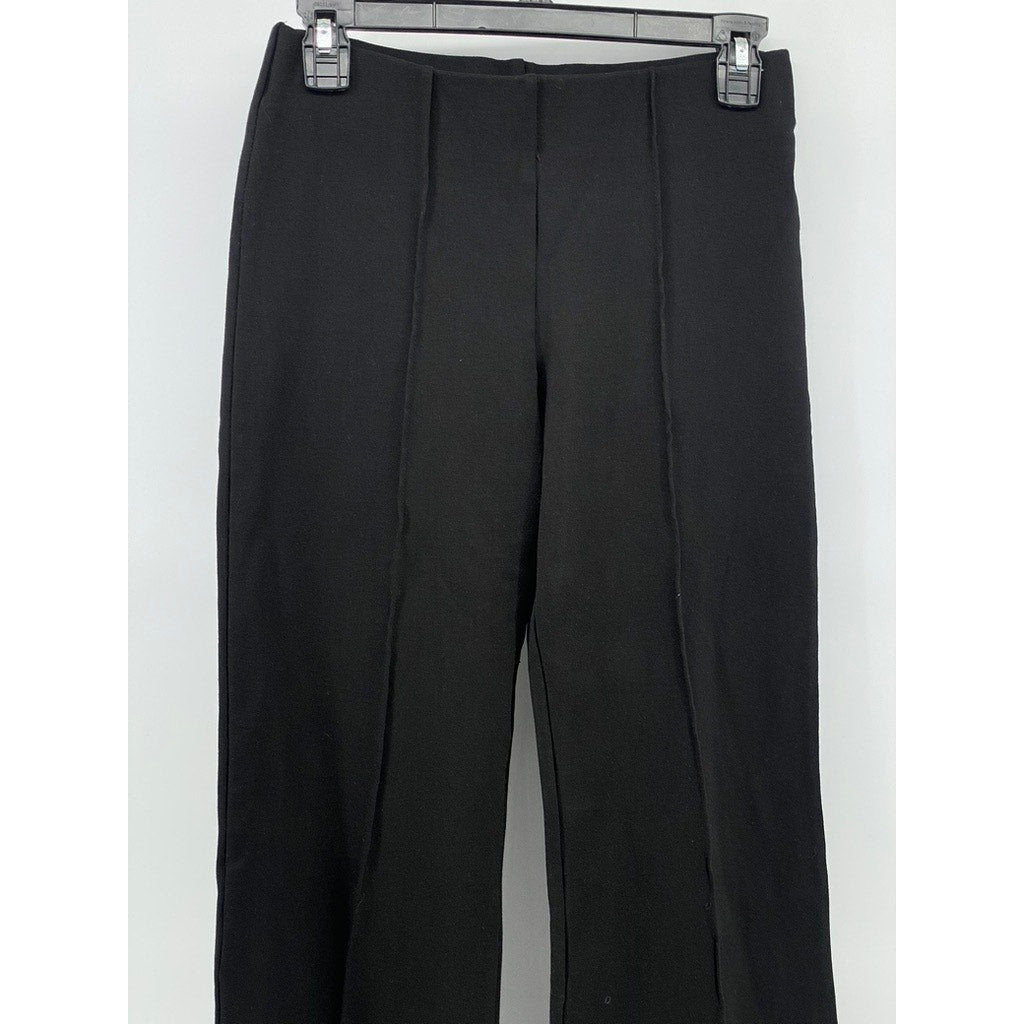 PRIMARK Women’s Black Pull-On Regular- Fit Wide-Leg Pants SZ 6