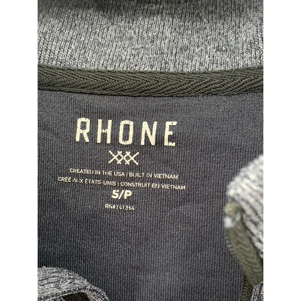 RHONE Men's Charcoal Gray Half-Zip Pullover Sweater SZ S