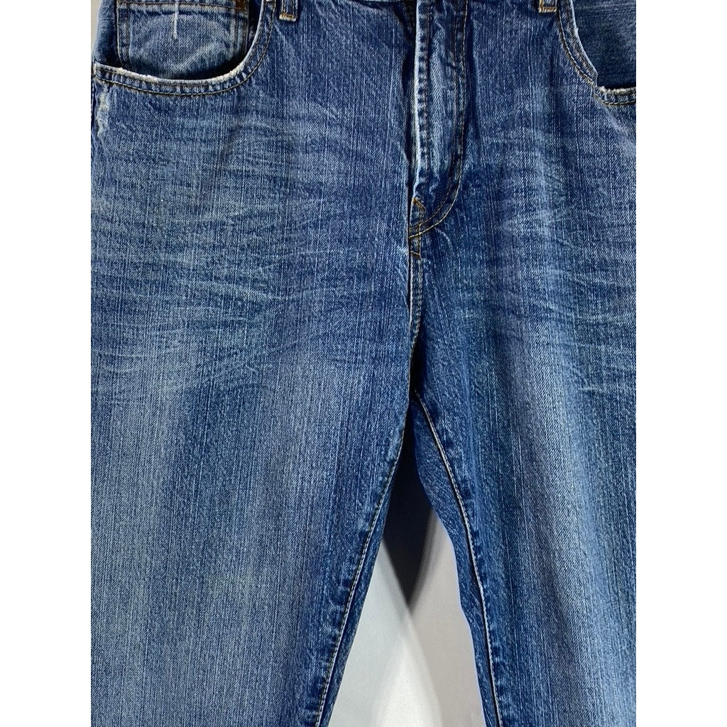 UNIONBAY Men's Blue Vintage Loose-Fit Straight Leg Five-Pocket Jeans SZ 36X34