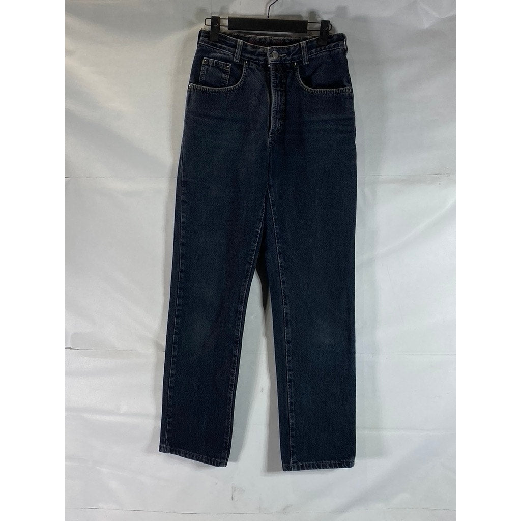 HARLEM WALKER ORIGINAL JOKER Women's Dark Blue Vintage Straight Leg Jean SZ 36/S