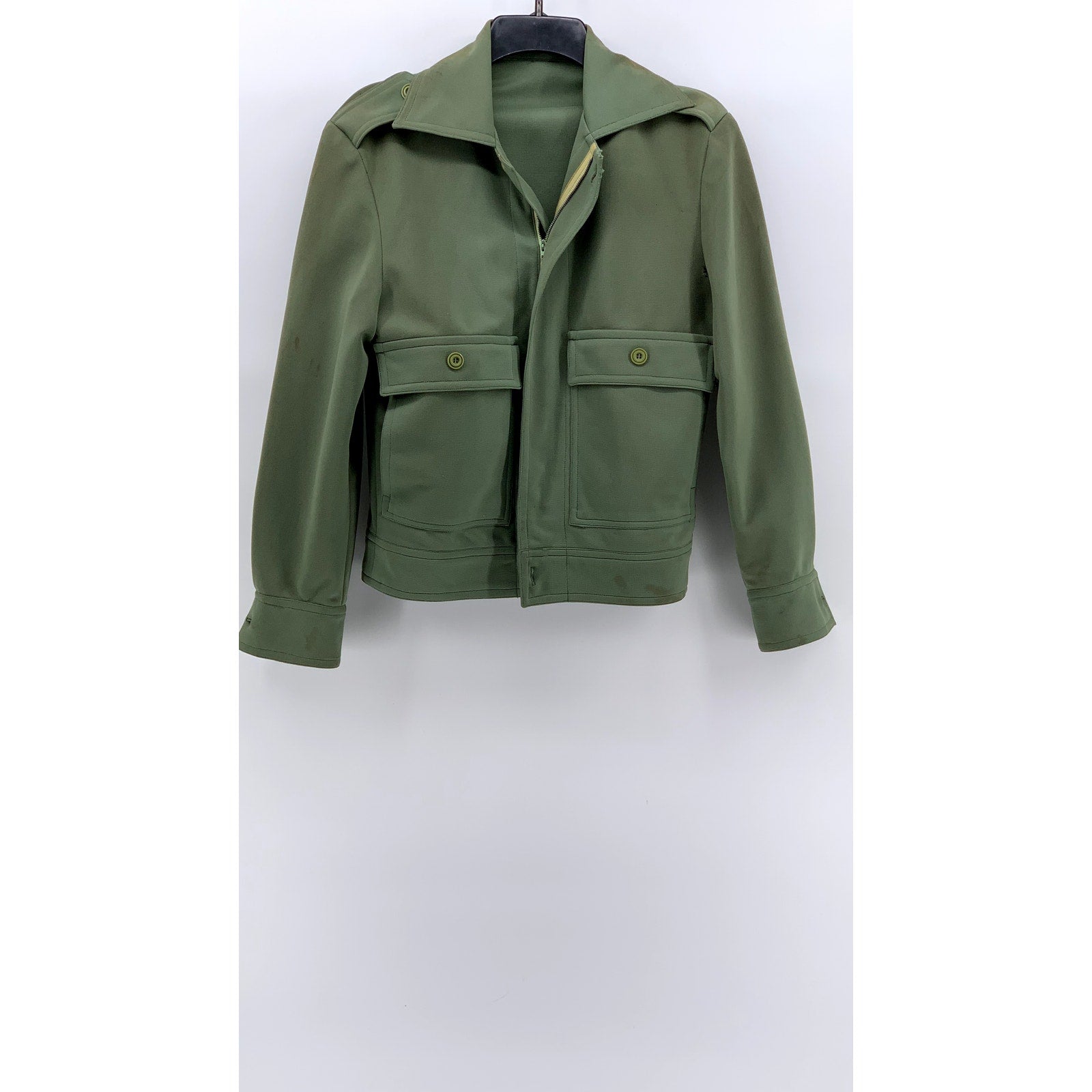 UNBRANDED Women's Green Utility ZIp-Up Jacket SZ S