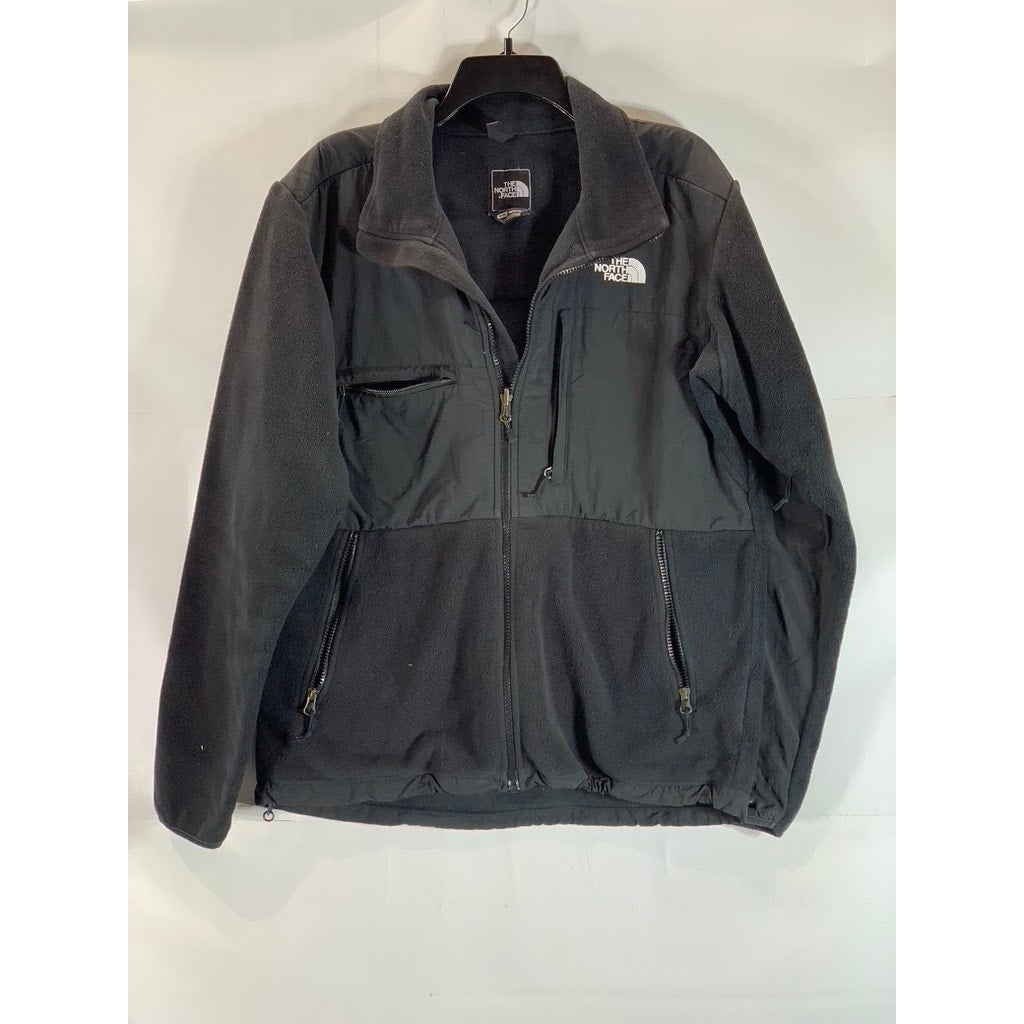 THE NORTH FACE Men's Black PolorTec Fleece Stand Collar Zip-Up Jacket SZ M