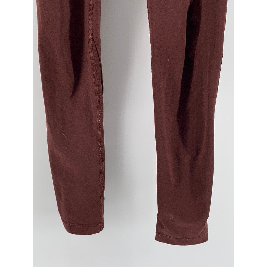 NIKE PRO Women's Brown Intertwist Logo High-Rise Leggings SZ S