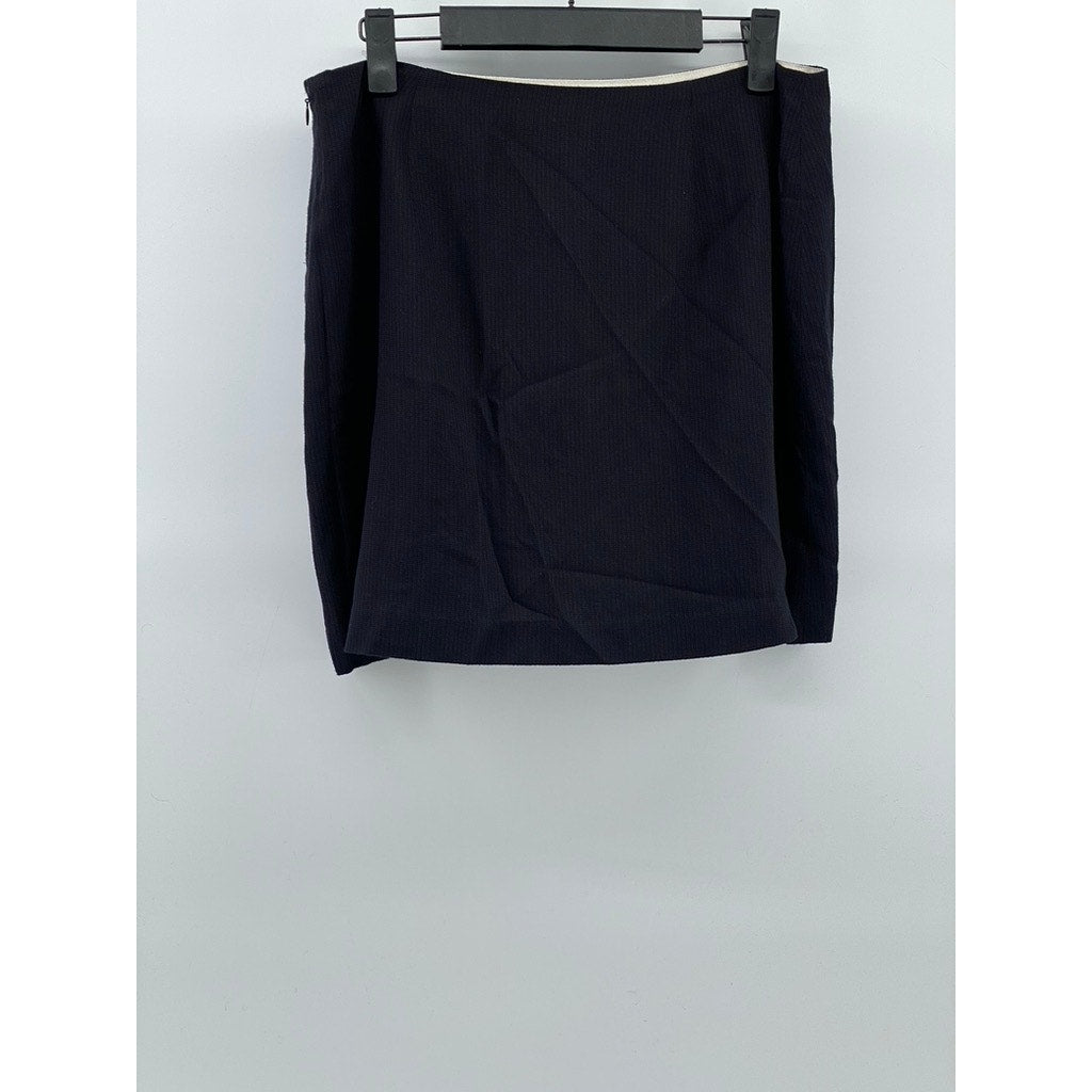 TREASURE & BOND Women's Navy Straight Mini Skirt SZ 10
