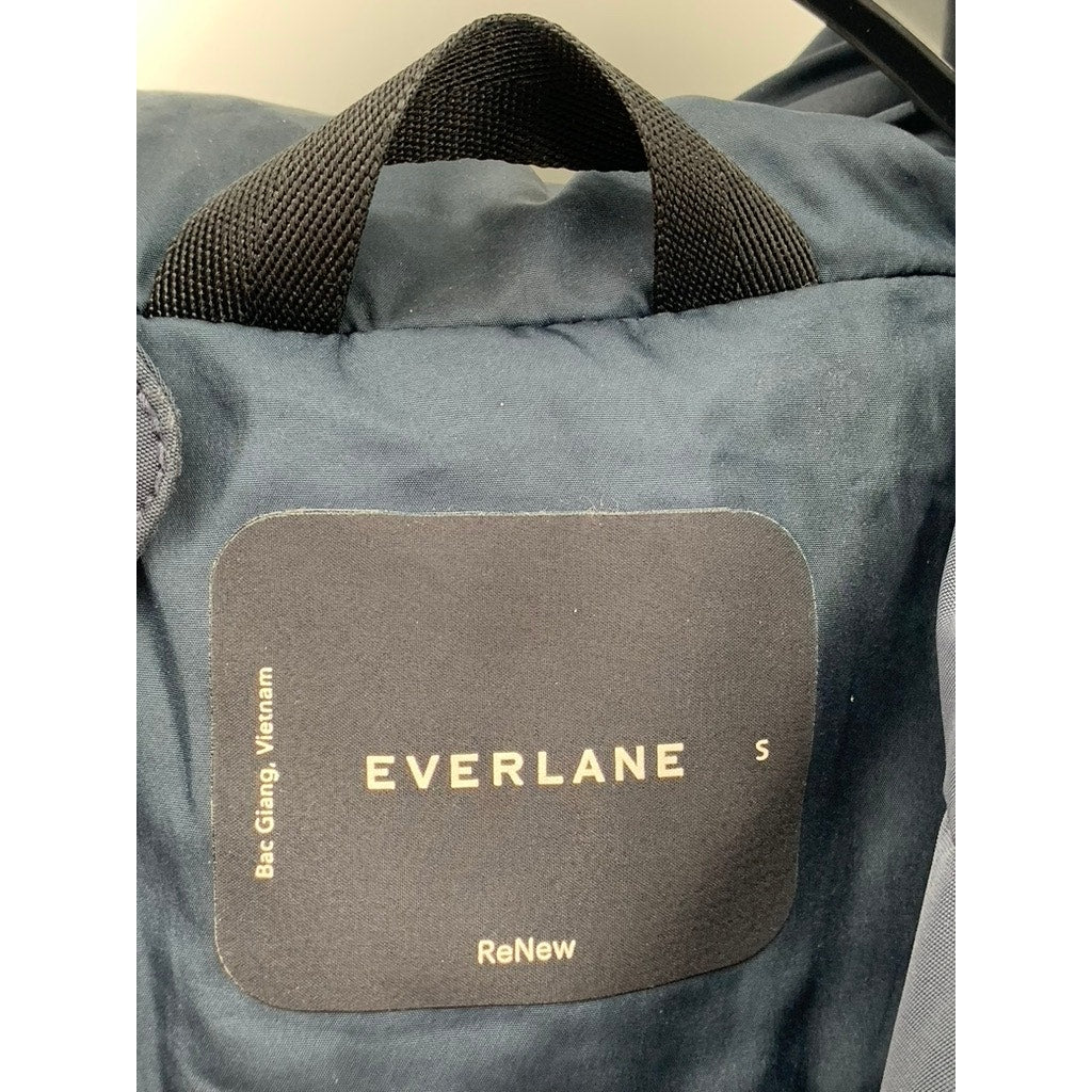 EVERLANE Men's Navy The Renew Long Parka Jacket SZ S
