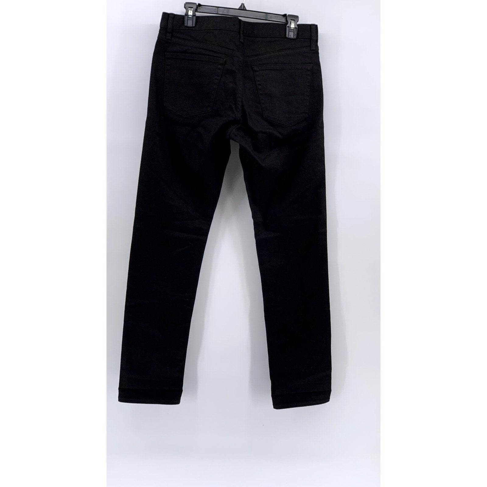 UNIQLO Men's Solid Black Denim Slim-Leg Regular-Fit Five-Pocket Jeans SZ 32X32