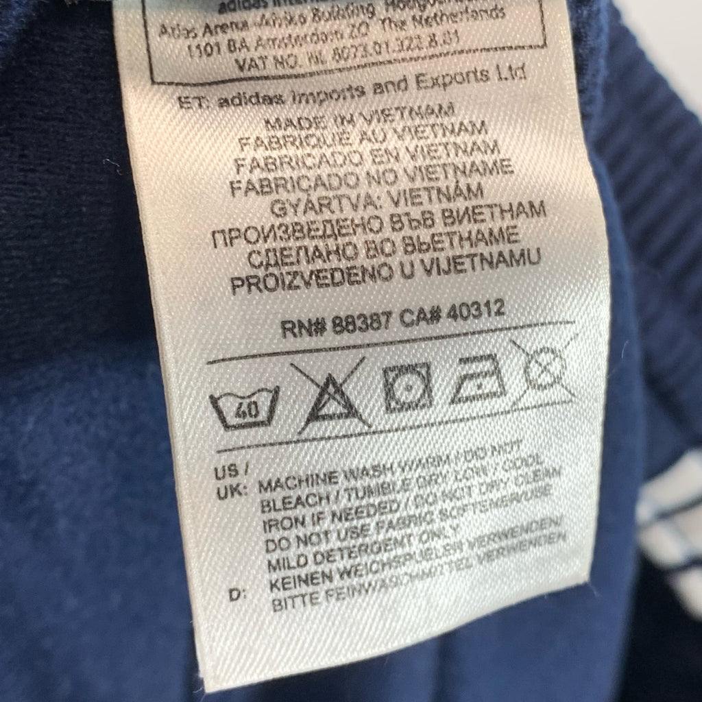 ADIDAS Men's Navy Three-Stripe Elastic Waist Pull-On Relaxed Fit Track Pant SZ M