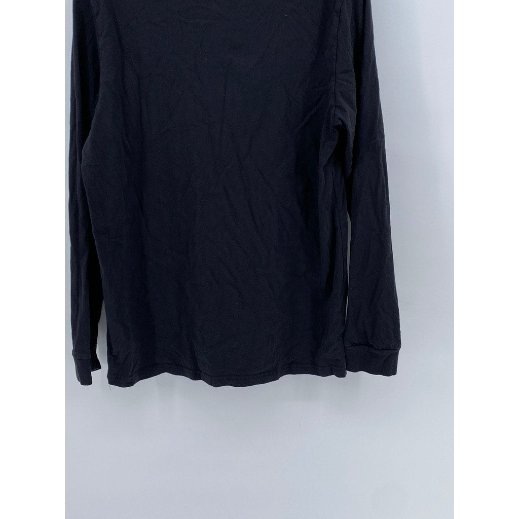 ADIDAS Men's Black Logo Long Sleeve Amplifier Tee SZ L