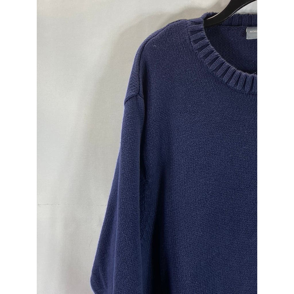 NORDSTROM Men's Navy Crewneck Knit Pullover Sweater SZ XL