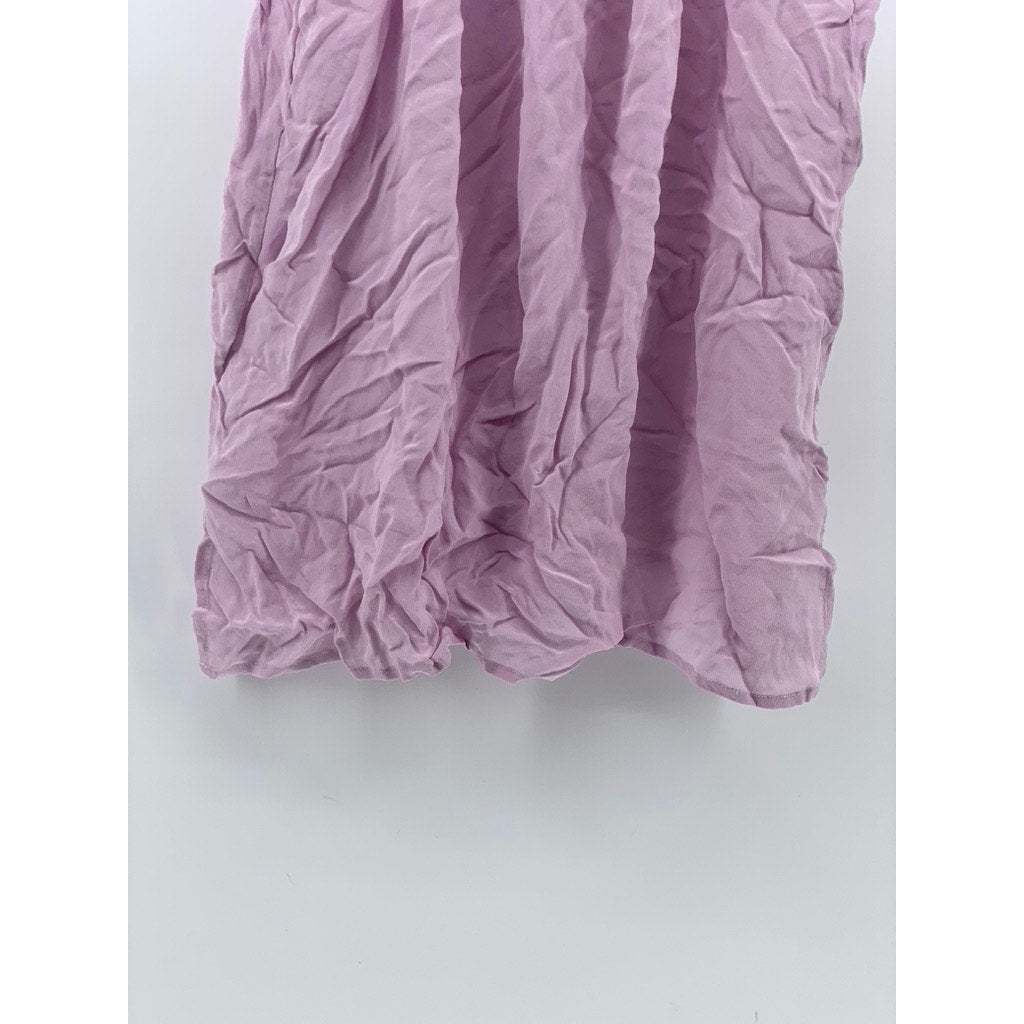 MADEWELL Women's Lilac Back-Tie Halter Lightweight Sleeveless Top SZ XS