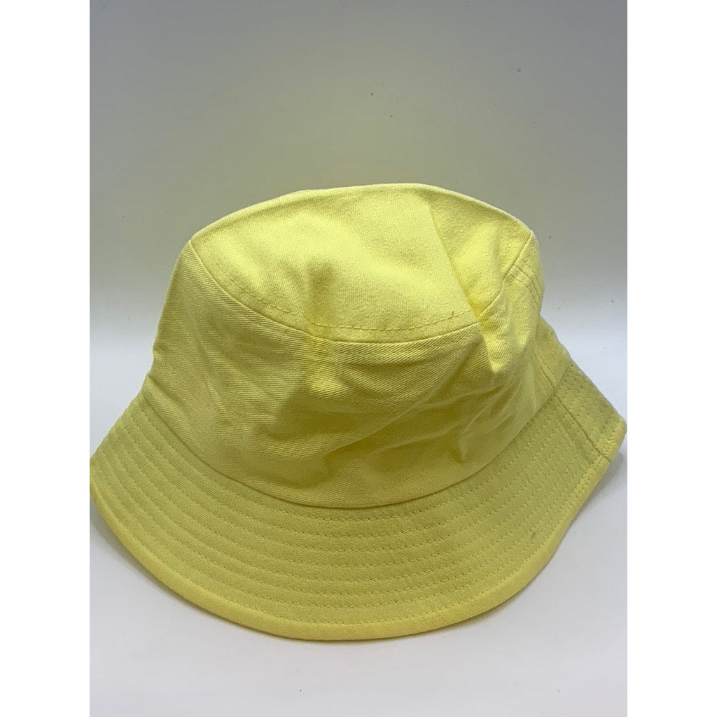 UNBRANDED Unisex Light Yellow Solid Bucket Hat SZ OS