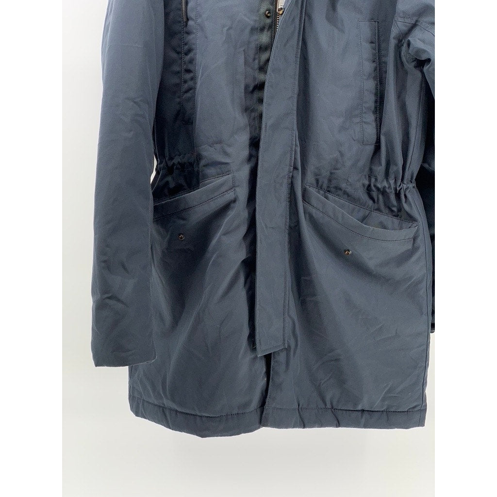 EVERLANE Men's Navy The Renew Long Parka Jacket SZ S