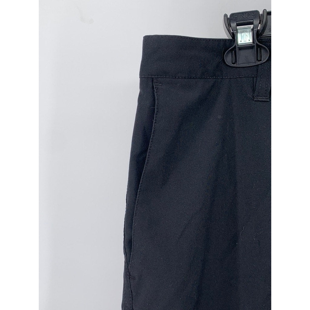 HURLEY Men's Black Hybrid Straight Leg Walking Shorts SZ 32