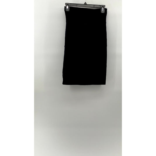 AMERICAN APPAREL Women's Black Stretch Pull-On Knee Length Bodycon Skirt SZ XS
