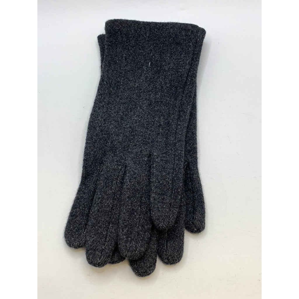 LOOK Women's Charcoal Cotton-Blend Gloves SZ OS
