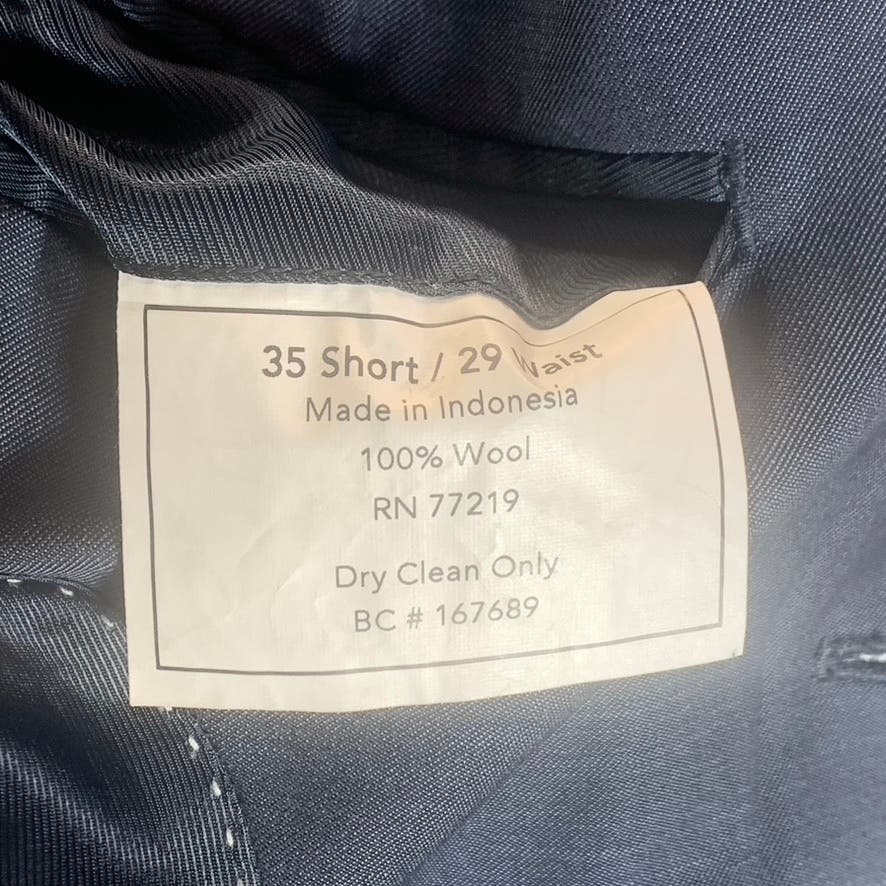 PRONTO UOMO Men's Black Super 100's Wool Two Button Blazer SZ 35 Short
