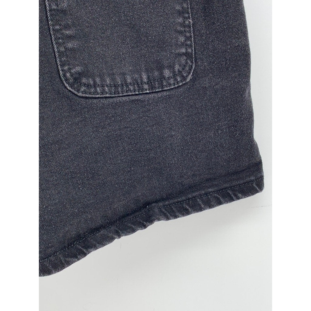 UNBRANDED Women's Black Solid High Rise Shorts  SZ L
