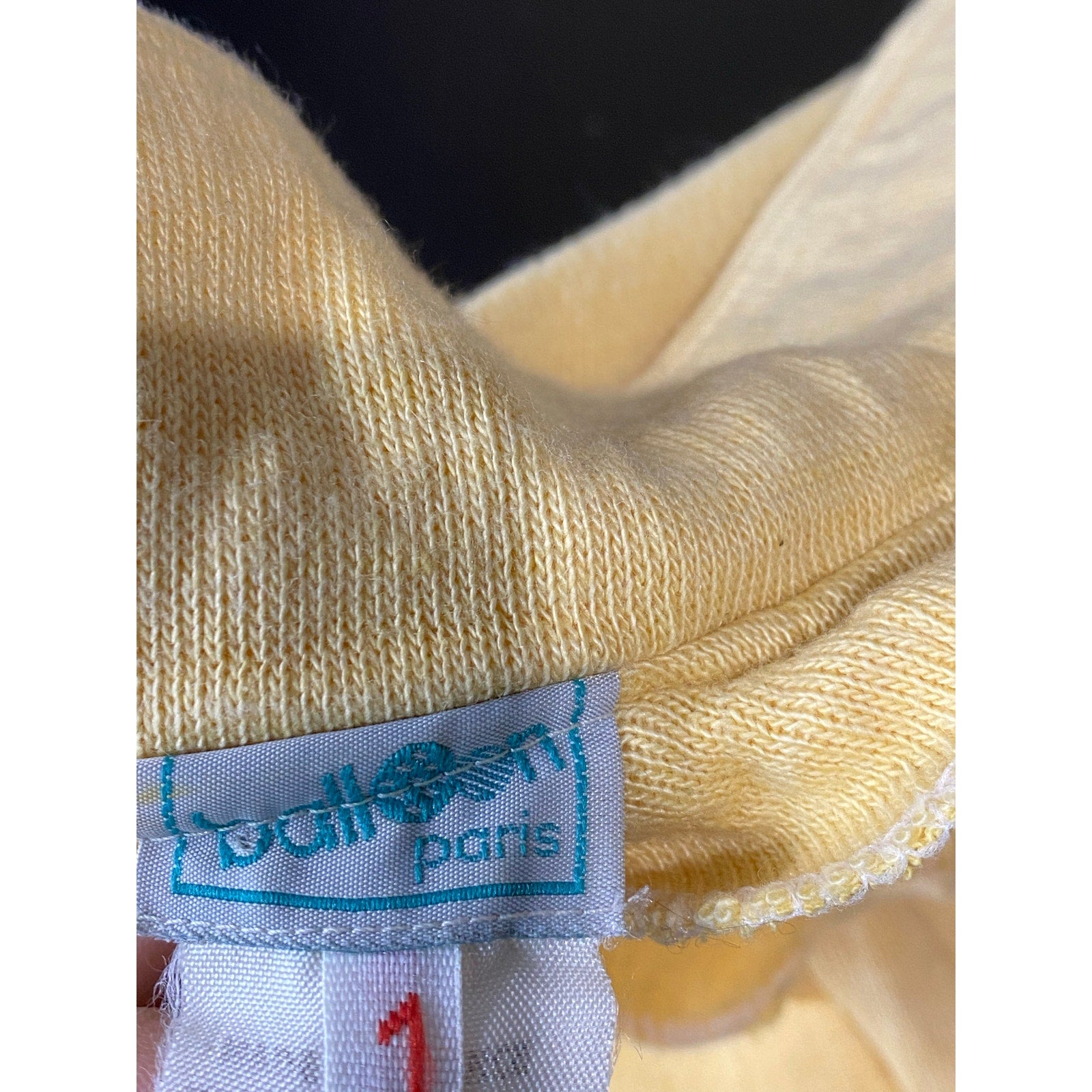 BALLOON PARIS VINTAGE Women's Mustard Collared Long Sleeve Dress SZ 1