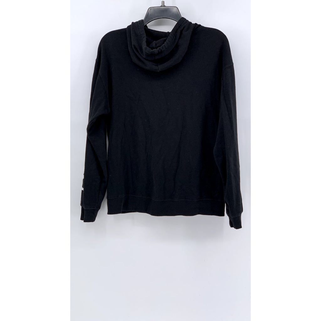 MODERN LUX Women's Black-White Ghost Graphic Hoodie SZ S