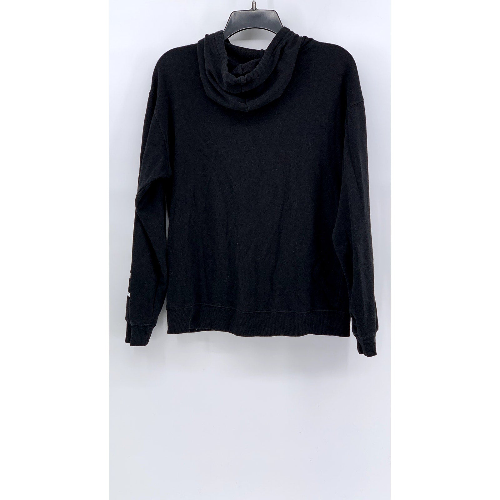MODERN LUX Women's Black-White Ghost Graphic Hoodie SZ S