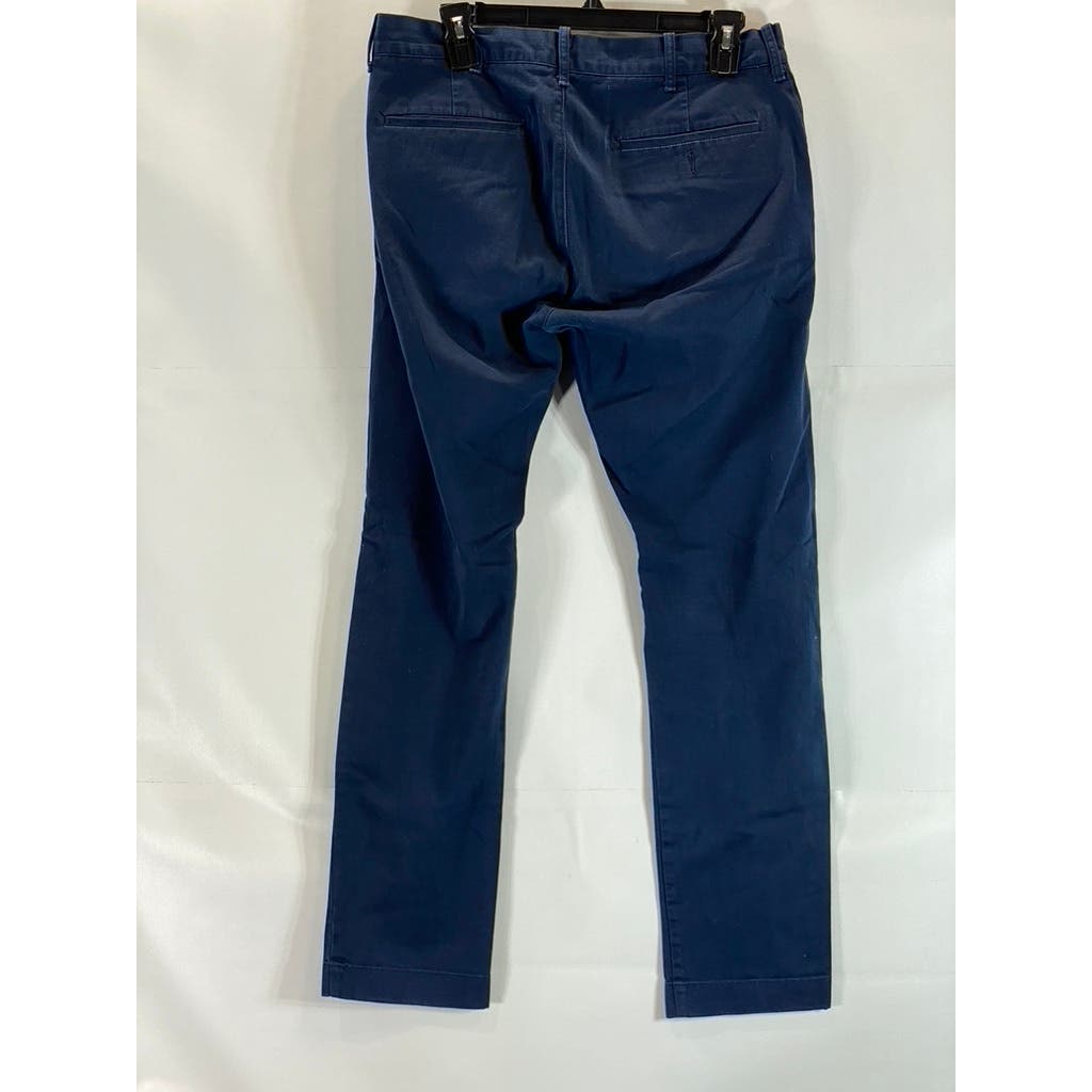 J.CREW Men's Dark Blue Mercantile Flex Slim-Fit Four-Pocket Pants SZ 31X32
