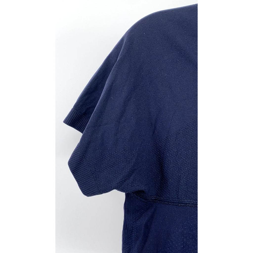 UNBRANDED Women's Navy Blue Crewneck Short Sleeve Casual T-Shirt SZ S