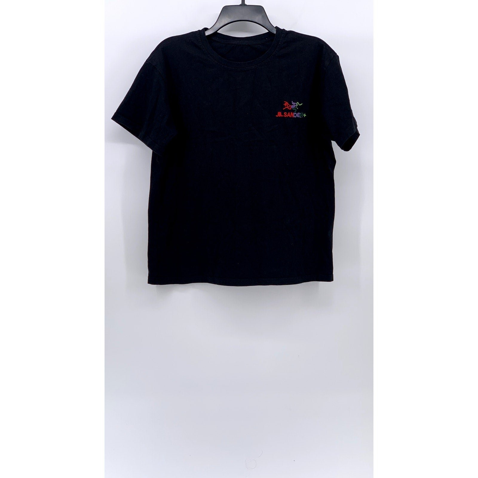 JIL SANDER X ARC'TERYX Men's Black-Multi Embroidered Logo Crewneck T-Shirt SZ M