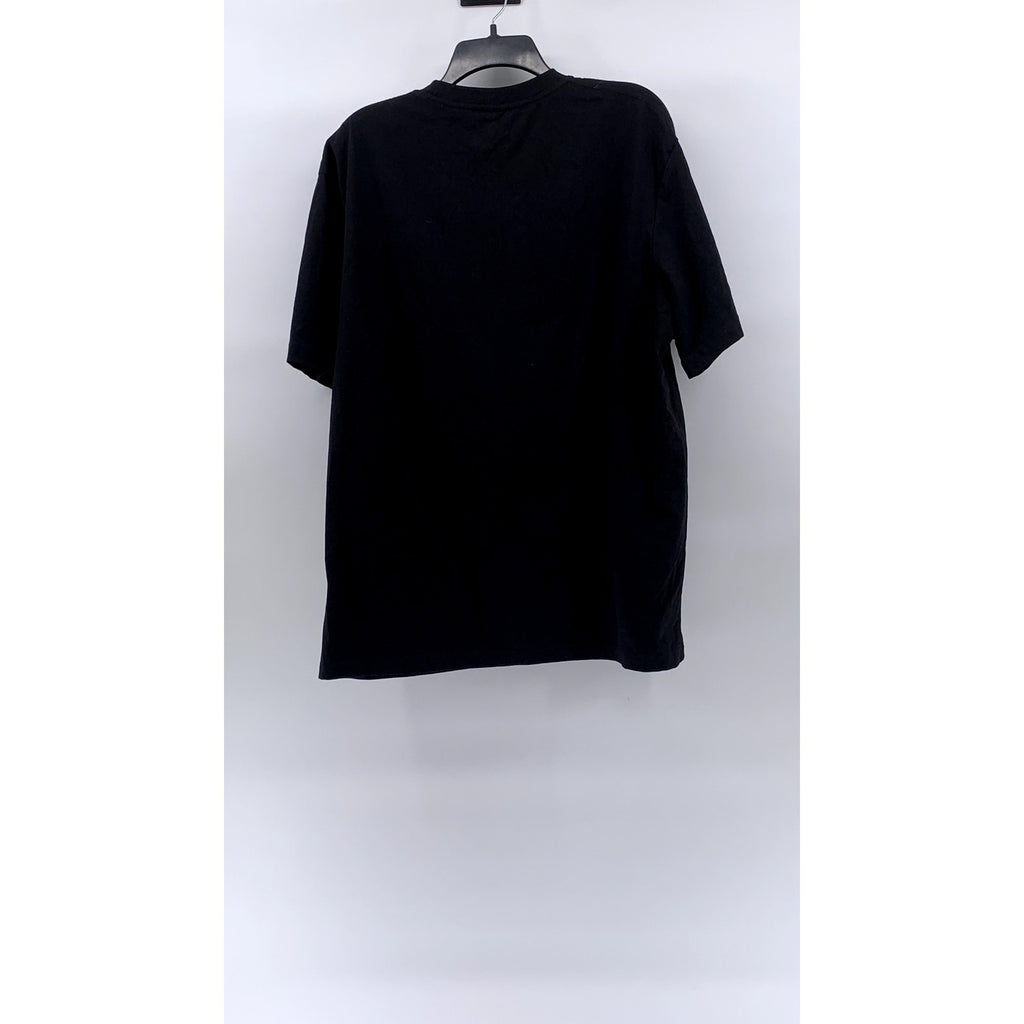 KS MADE IN BHUTAN Men’s Black Logo Crewneck Casual Short Sleeve T-Shirt SZ 2XL