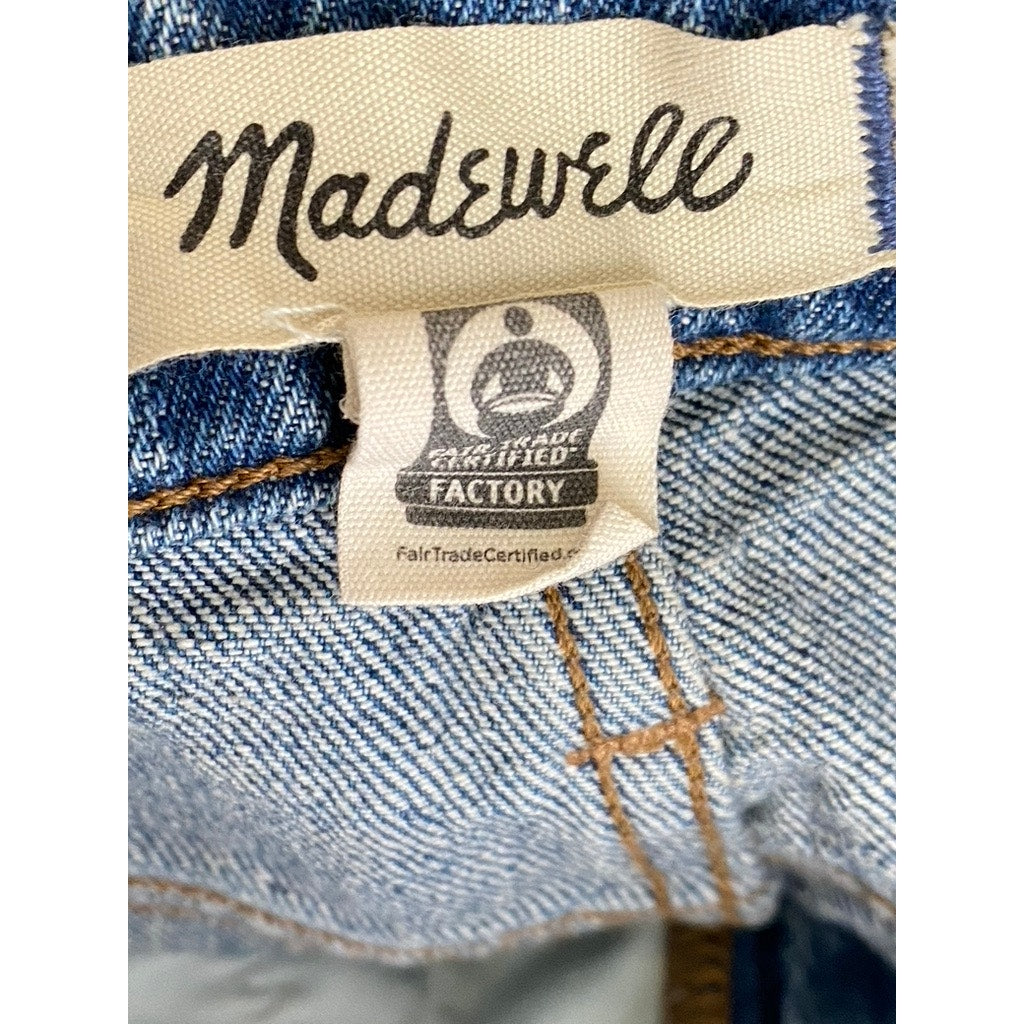 MADEWELL Women's Blue Denim The Curvy Perfect Vintage Regular-Fit Jean SZ 25