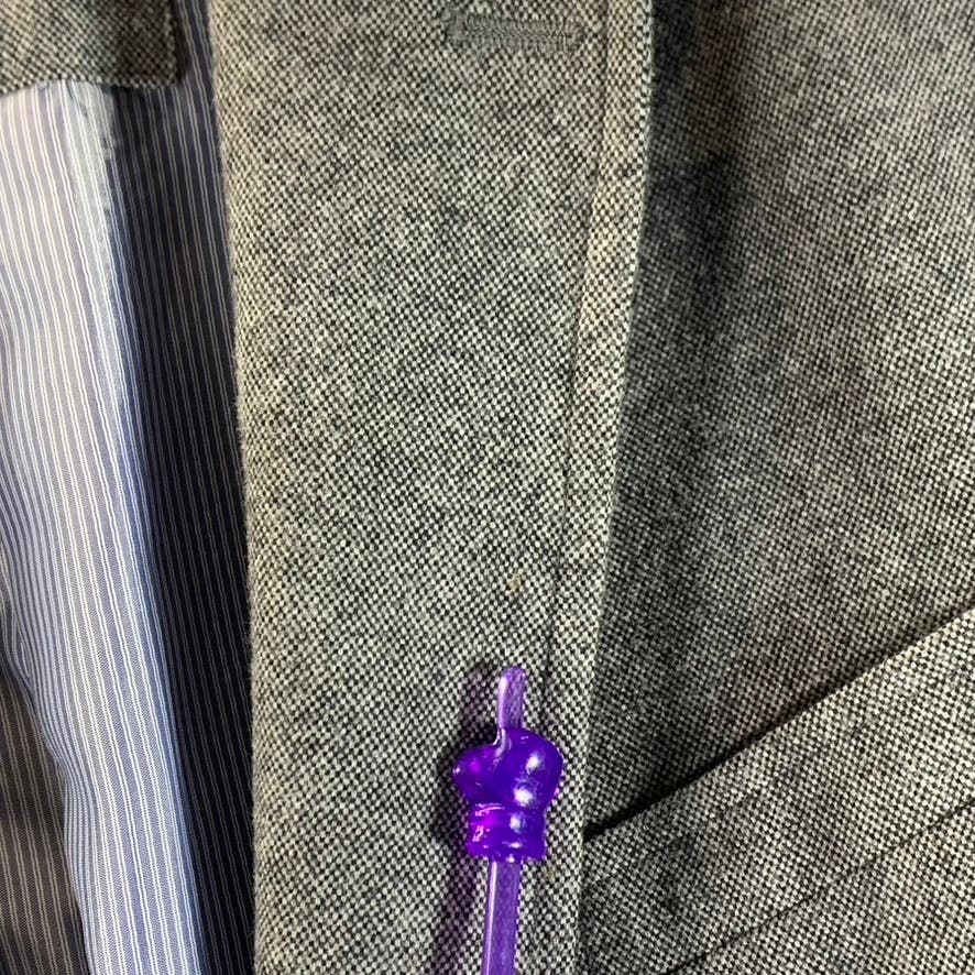 BANANA REPUBLIC Men's Grey Heather Donegal Tailored-Fit Two-Button Blazer SZ 44R