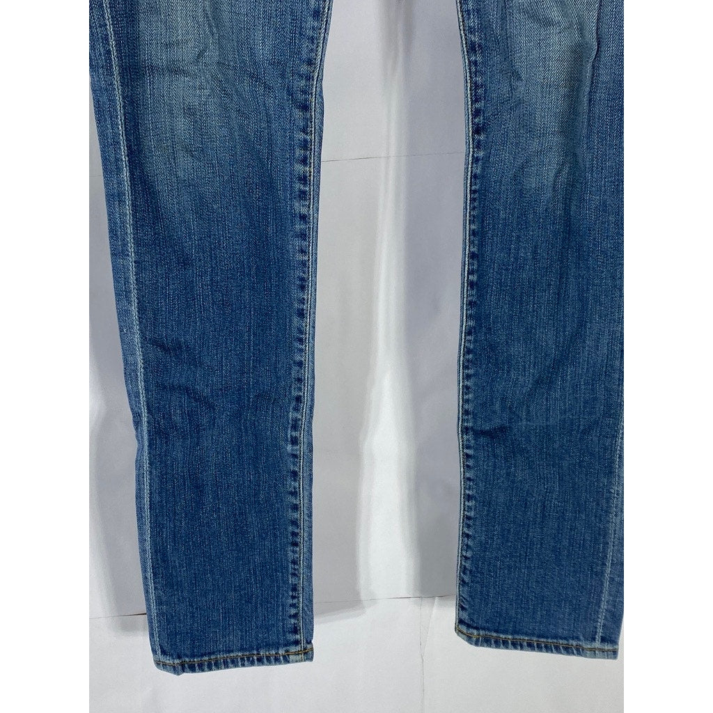 ADRIANO GOLDSCHEID Women's Dark Blue Denim Farrah High-Rise Skinny Jean SZ 25