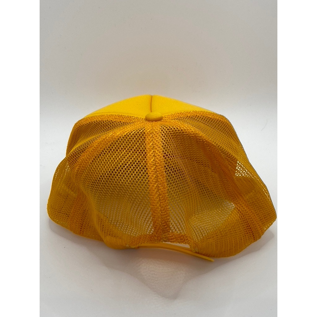 OTTO Men's Yellow Don't Worry Be Happy Graphic Mesh Trucker Snapback Hat SZ OS