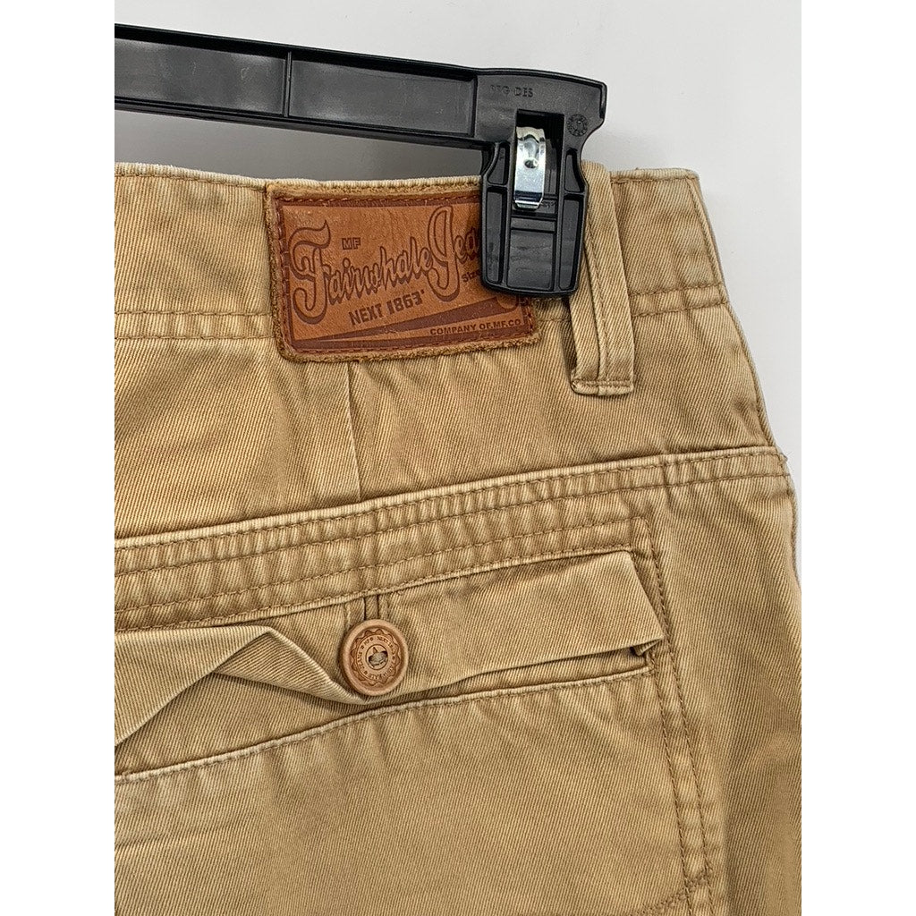 FAIRWHALE Men's Tan Straight Leg Pants SZ 34