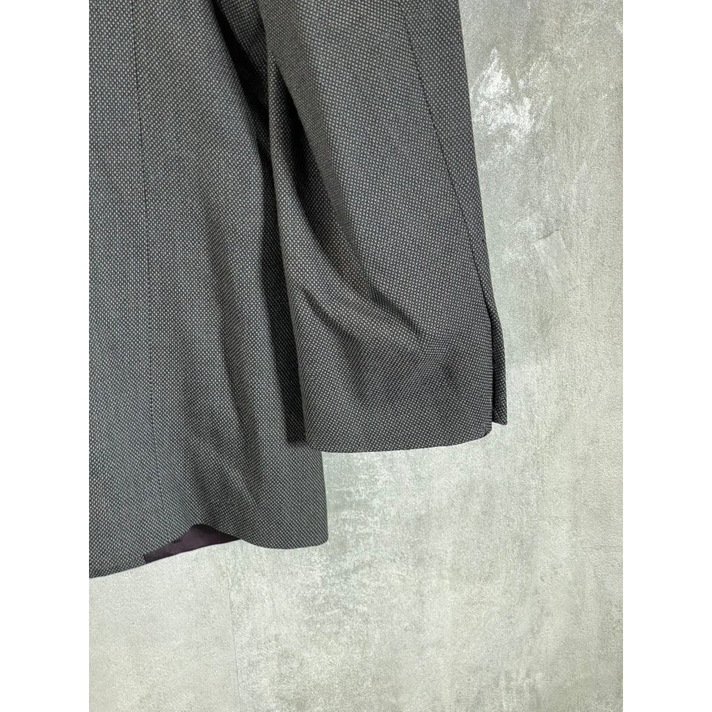 NINO CERRUTI PARIS Men's Gray Vintage Wool Regular-Fit Two-Button Blazer SZ 42R