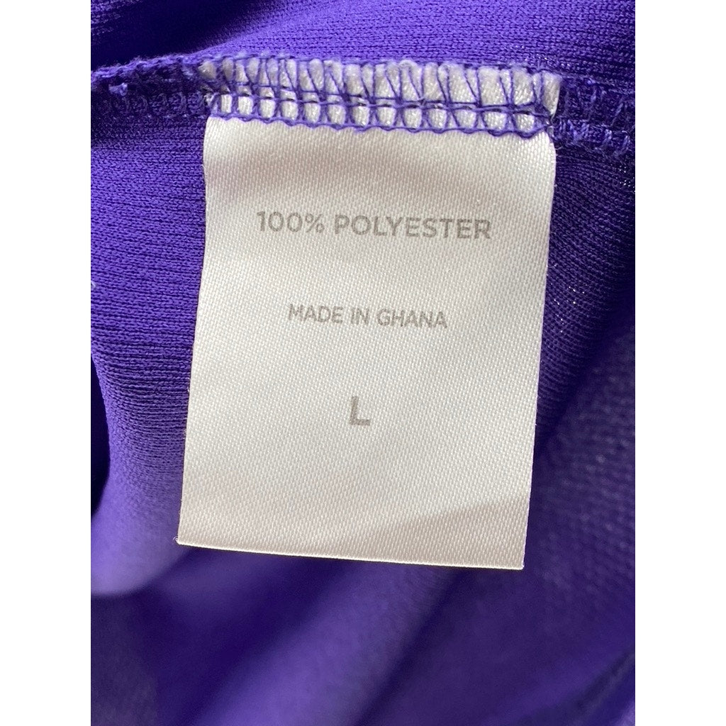 SPORT-TEK Men's Purple Crewneck Short Sleeve Activewear NYC Soccer T-Shirt SZ L