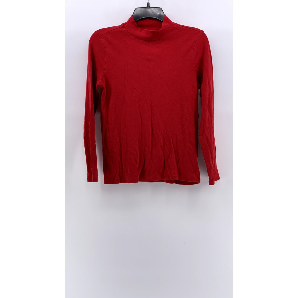 WHITE STAG Women's Red Turtleneck Long Sleeve Top SZ M