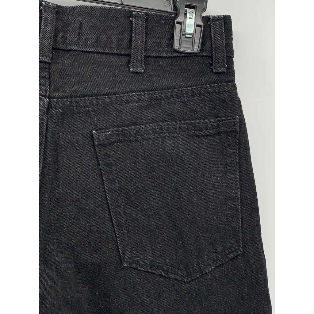 ZARA Men's Black Denim Straight-Leg Regular-Fit Five Pocket Jeans SZ 29