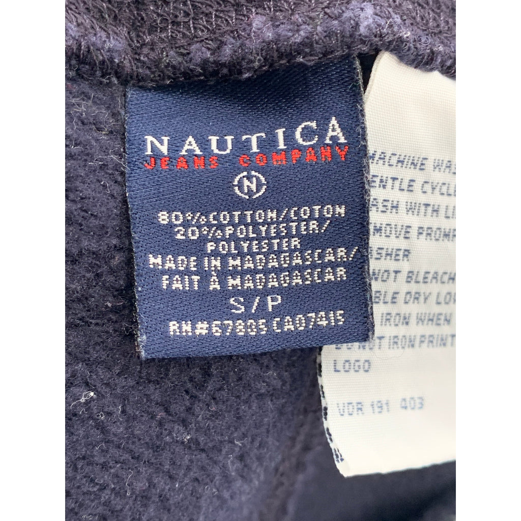 NAUTICA JEANS COMPANY Women's Vintage Navy Wide-Leg Relaxed-Fit Sweatpants SZ S